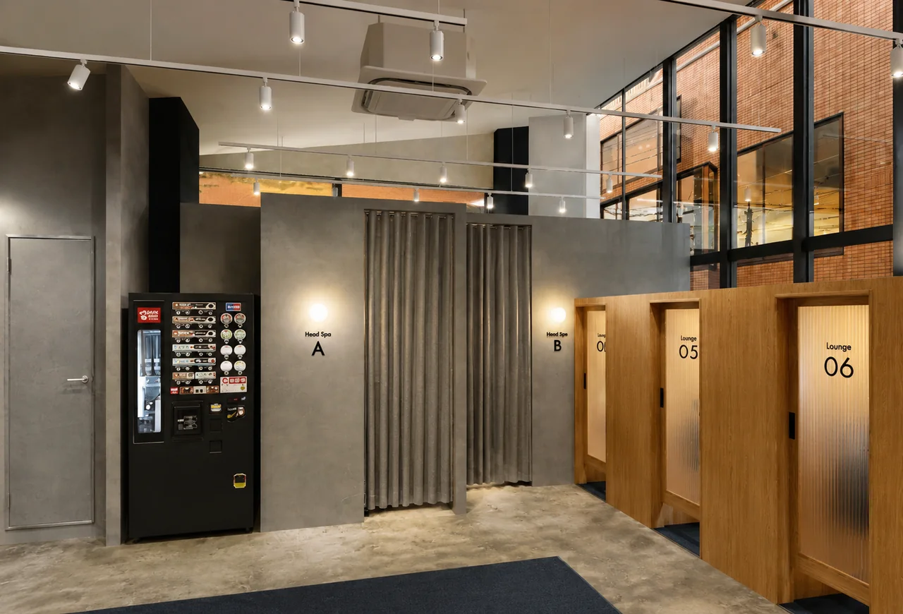 ドライヘッドスパ＆ワークスペース Lounge IG 鶴ヶ峰店の半個室ワークブース